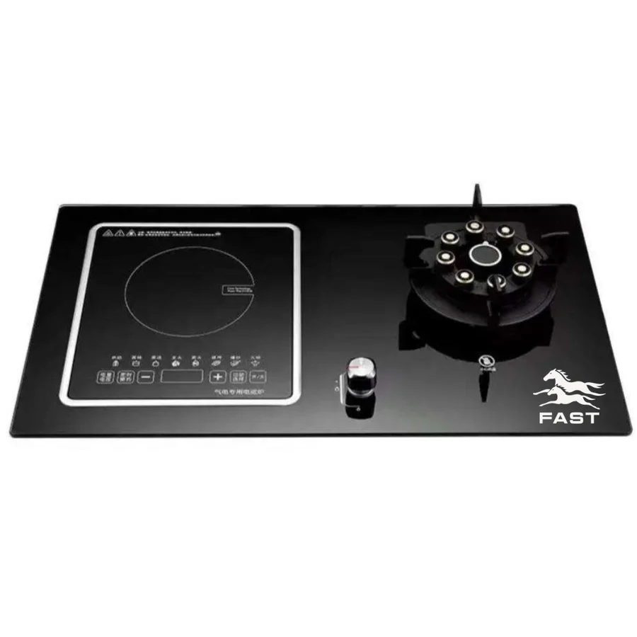 Fast 555 - 30 Inch Electric + Gas Built-In Hob | Infrared Electric Hob | LPG Gas | Bottom Fan